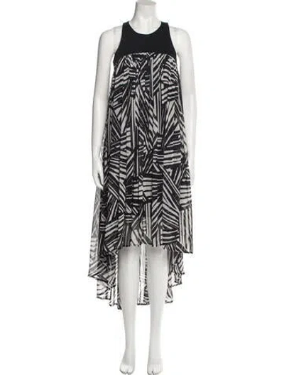 Pre-owned Toccin Printed Long Dress In Multi