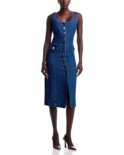 Toccin Raven Midi Dress In Blue