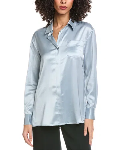 Toccin Riley Boyfriend Shirt In Blue