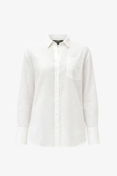 Toccin Riley Boyfriend Shirt In White