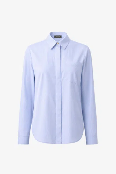 Toccin Riley Collared Boyfriend Button Down In Blue
