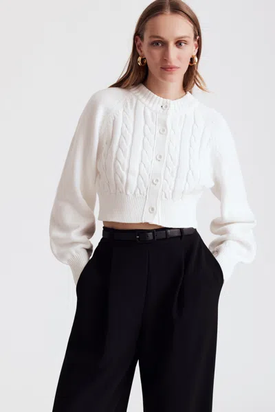 Toccin Rita Cotton Cardigan In Black