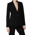 Toccin Rory Single Button Blazer In Jet In Black