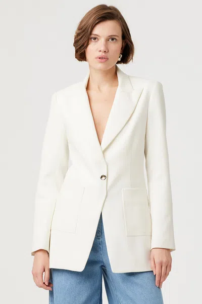 Toccin Rory Single-button Blazer In White