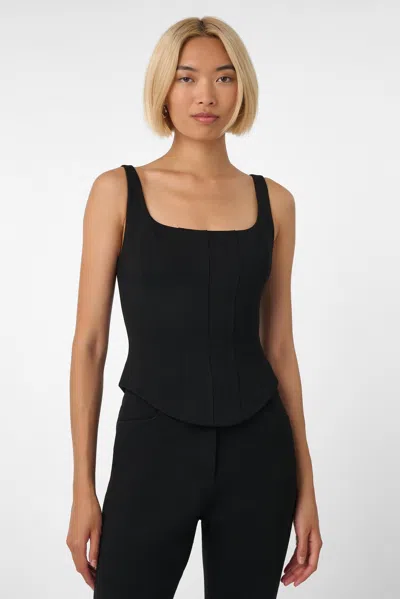 Toccin Ryder Sculpted Top In Jet In Multi