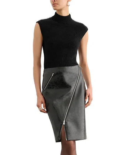 Toccin Sabina Cashmere Mock Neck Sweater In Black