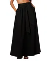 Toccin Sabine Tie Midi Skirt In Black
