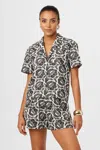 Toccin Sammie Embroidery Boxy Shirt In Multi