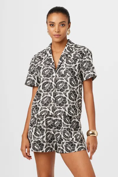 Toccin Sammie Embroidery Boxy Shirt In Multi