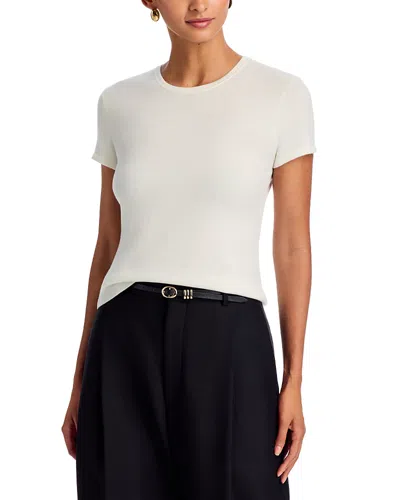 Toccin Scottie Merino Wool Blend Baby Tee In Neutral