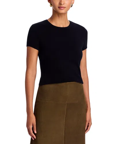 Toccin Scottie Merino Wool Blend Baby Tee In Black