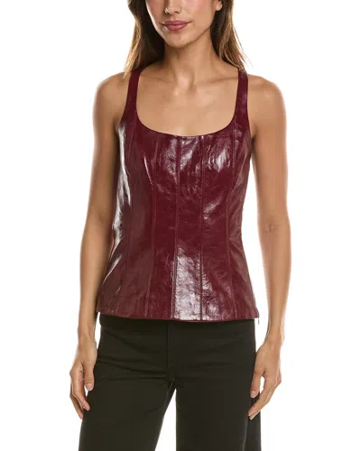 Toccin Sculpted Tank In Red