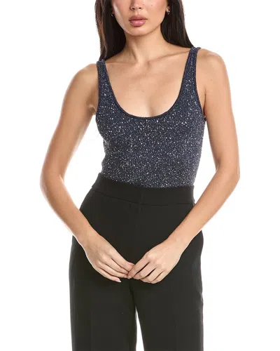 Toccin Sheila Scoop Neck Thong Bodysuit In Multi