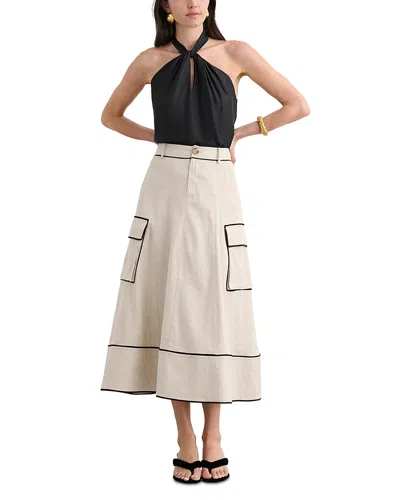 Toccin Shiloh Cargo Skirt In Neutral