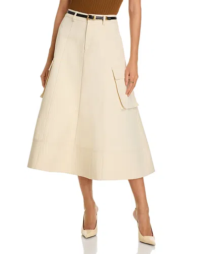 Toccin Shiloh Cargo Skirt In Parchment