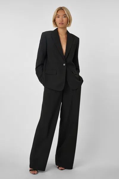 Toccin Solara Pleated Wide Leg Trouser - Pos In Black