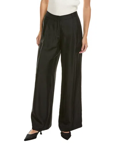 Toccin Solara Pleated Wide Leg Trouser In Black