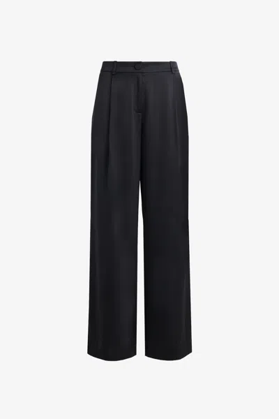 Toccin Solara Pleated Wide Leg Trouser In Ultra Teal