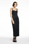 Toccin Solene Bustier Sculpted Midi Dress In Black