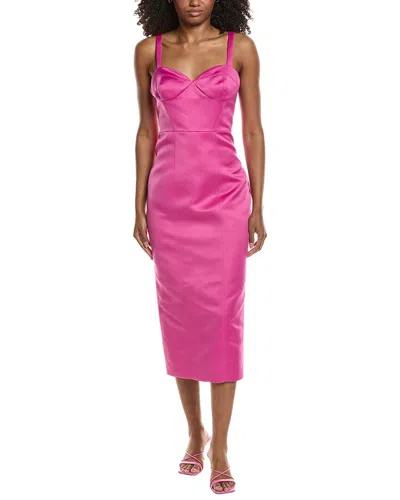 Toccin Solene Fitted Dress In Pink
