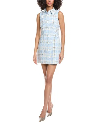 Toccin Sophia Button- Front Tailored Dress In Blue