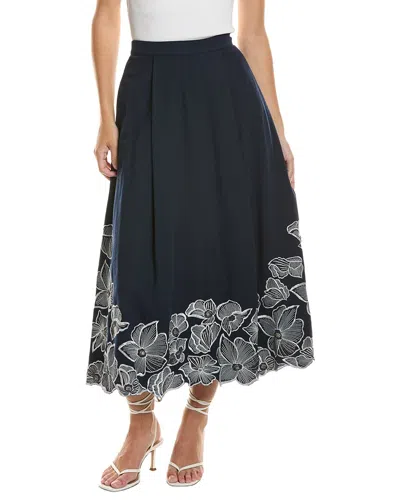 Toccin Stacy Midi Skirt In Black