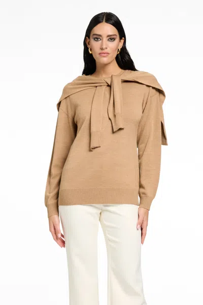 Toccin Stefan Dual Sweater In Brown