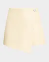 Toccin Stella Button Wrap Skort In Buttr