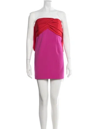 Pre-owned Toccin Strapless Mini Dress In Pink