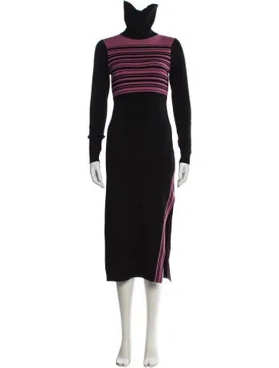 Pre-owned Toccin Striped Midi Length Dress In Multi