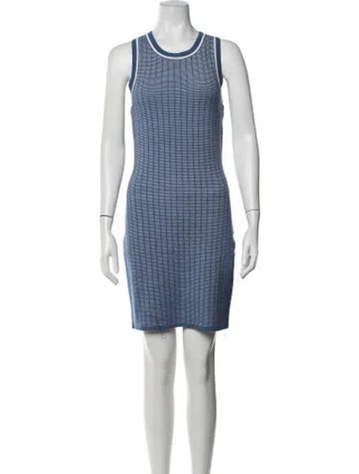 Pre-owned Toccin Striped Mini Dress W/ Tags In Blue