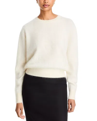 Toccin Talullah Cashmere Crewneck Sweater In White