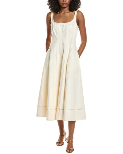Toccin Tia Midi Dress In Neutral