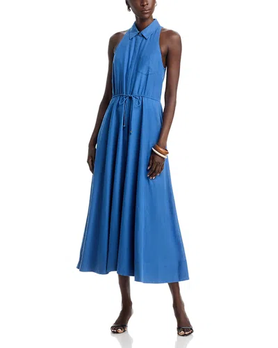 Toccin Tiana Sleeveless Shirt Dress In Blue