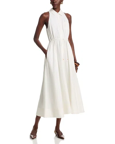 Toccin Tiana Sleeveless Shirt Dress In White