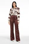 Toccin Tobi Exaggerated Ruffle Blouse In Multi