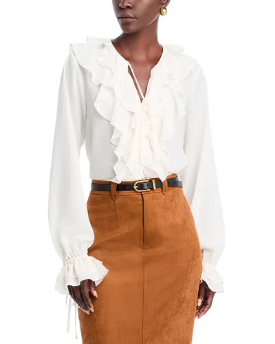 Toccin Tobi Ruflfe Blouse In White