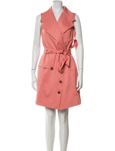 Pre-owned Toccin Trench Coat In Pink