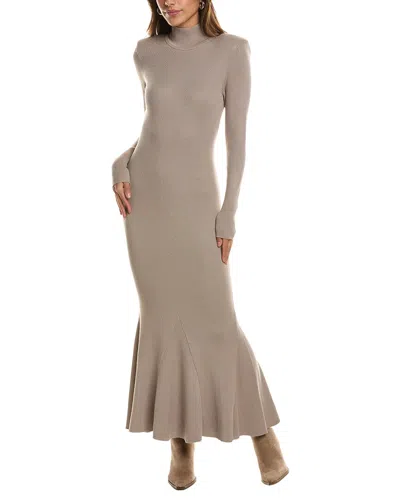 Toccin Turtleneck Midi Dress In Gray