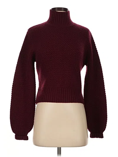 Pre-owned Toccin Turtleneck Sweater In Burgundy