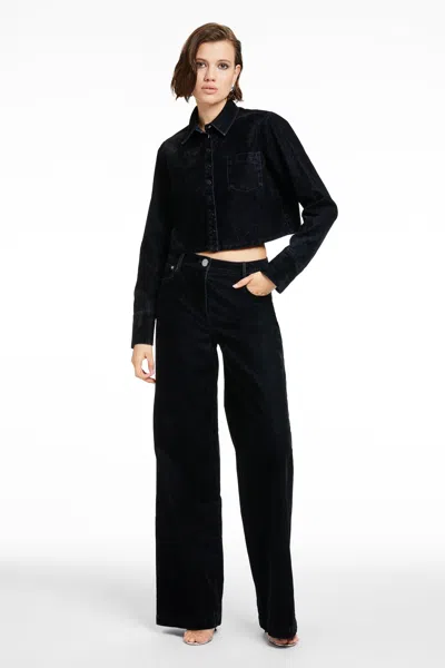 Toccin Vaughn Straight Leg 5 Pocket Jean In Black