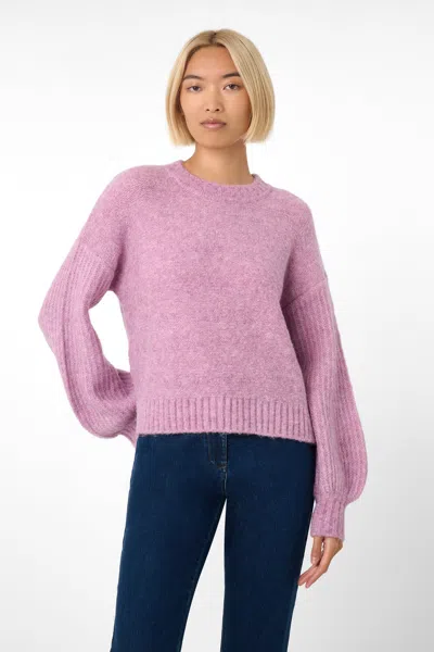 Toccin Vera Crew Neck Sweater In Pink