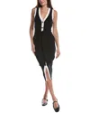 Toccin Victoria Midi Dress In Black