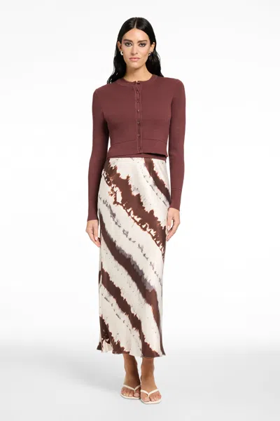 Toccin Viv Bias Maxi Skirt In Multi