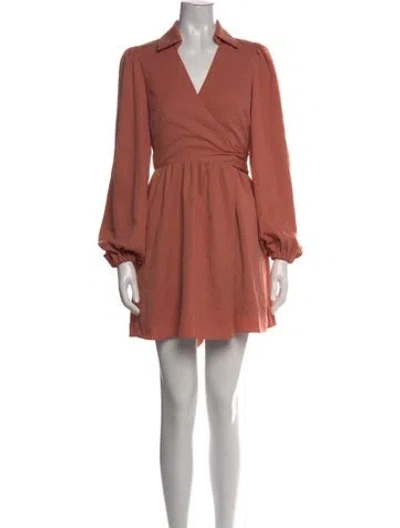Pre-owned Toccin V-neck Mini Dress In Multi
