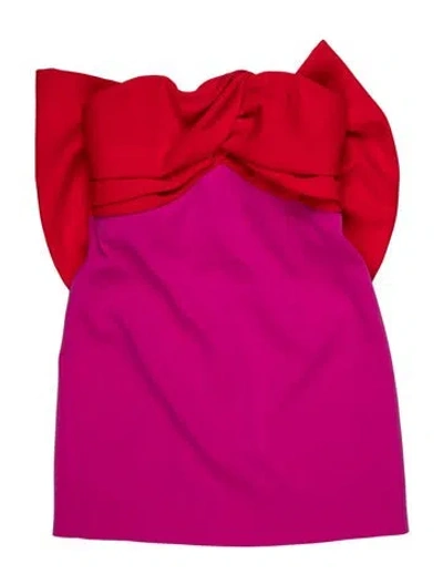 Pre-owned Toccin V-neck Mini Dress In Pink