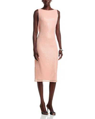 Toccin Wendolyn Cowl Back Midi Dress In Gray
