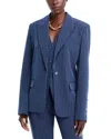 Toccin Willa Boyfriend Blazer In Blue