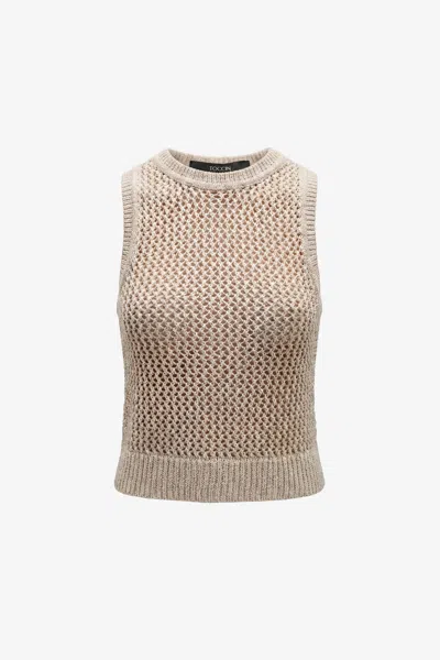 Toccin Winnie Sleeveless Tank In Brown