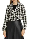 Toccin Women's Ally Houndstooth Double-breasted Jacket